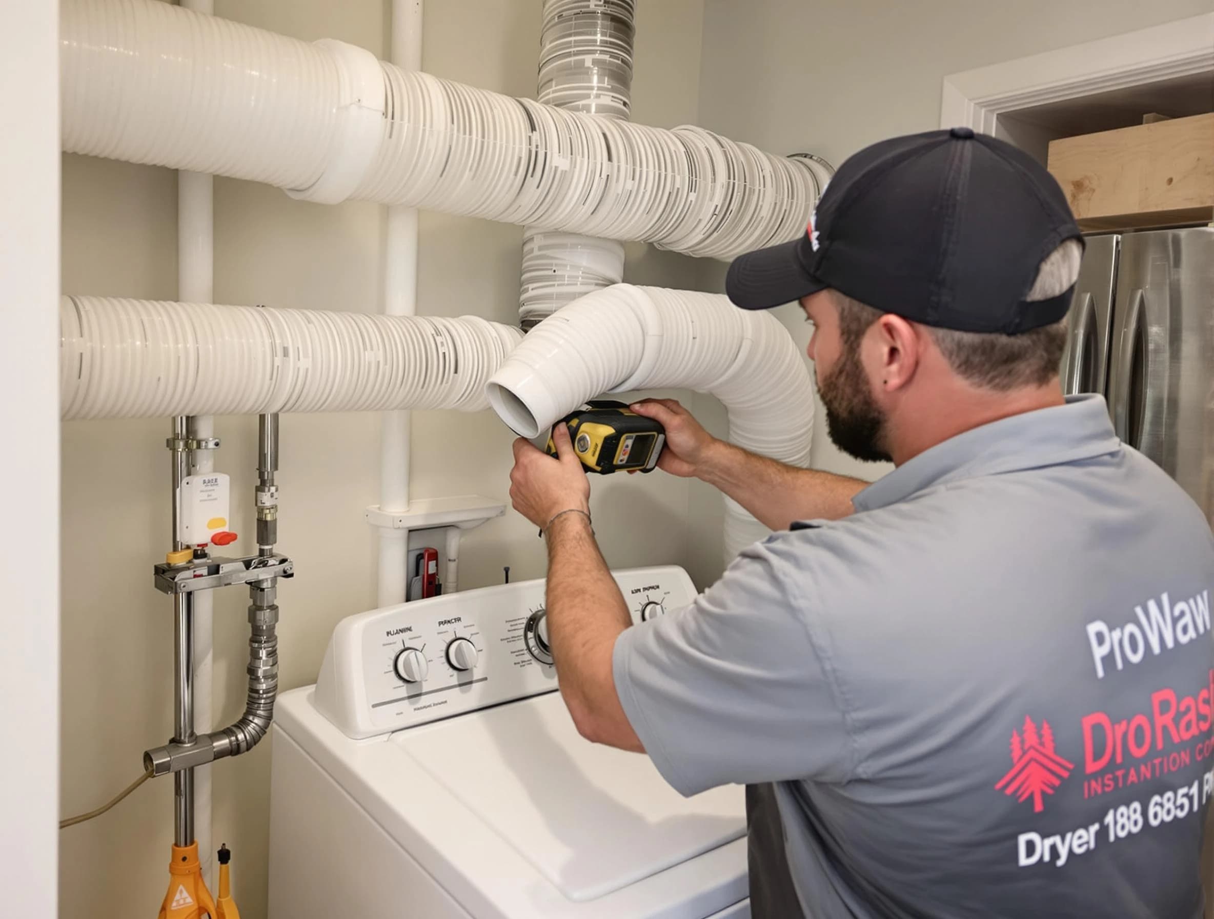 Professional dryer vent hose installation by Economy Dryer Vent Cleaning in Economy