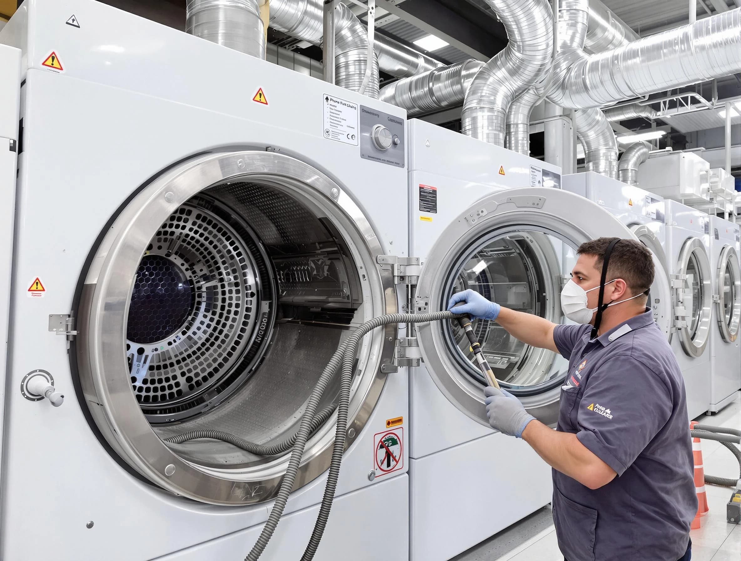 Industrial-grade dryer vent cleaning by Economy Dryer Vent Cleaning in Economy