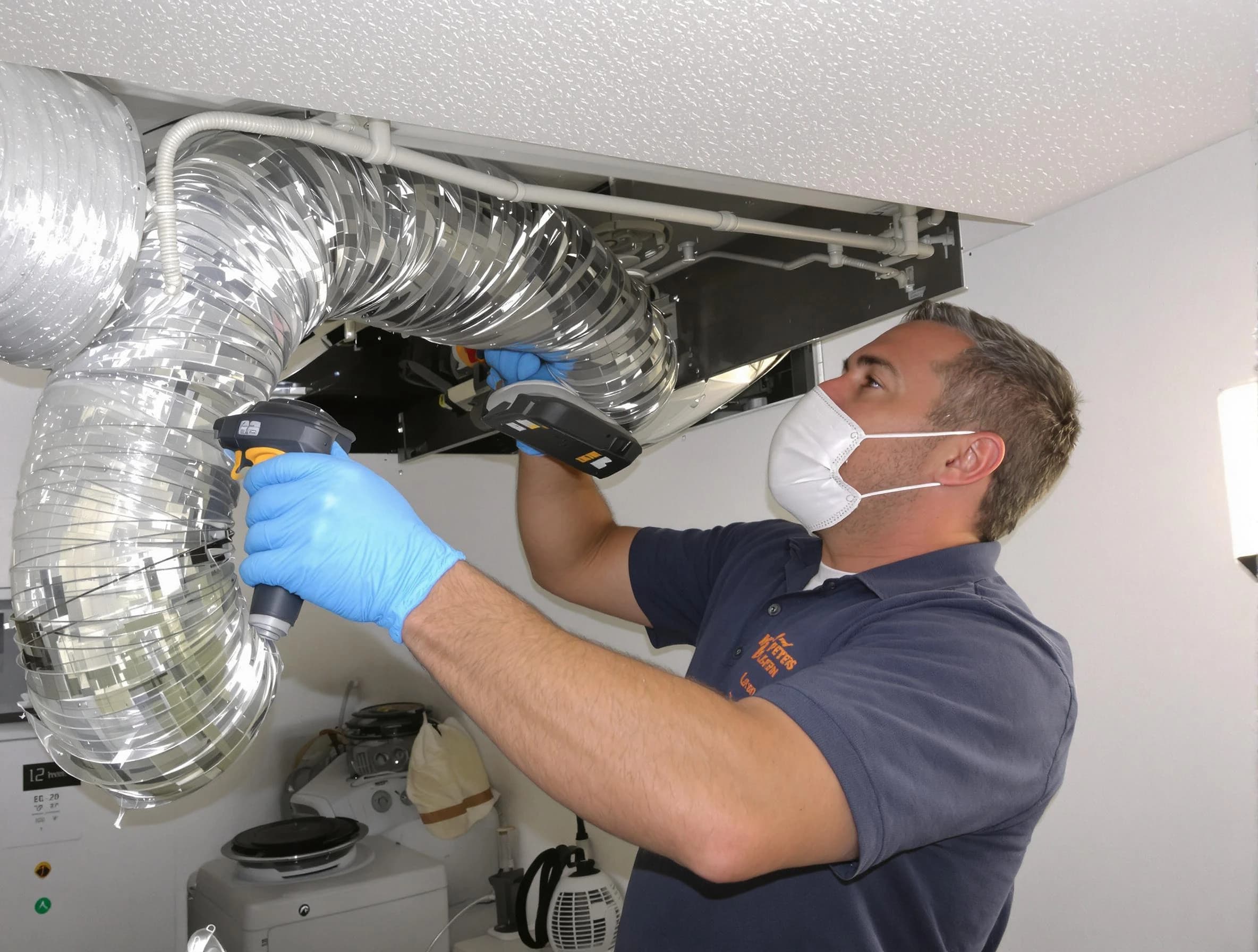 Economy Dryer Vent Cleaning professional performing thorough residential dryer vent cleaning in Economy