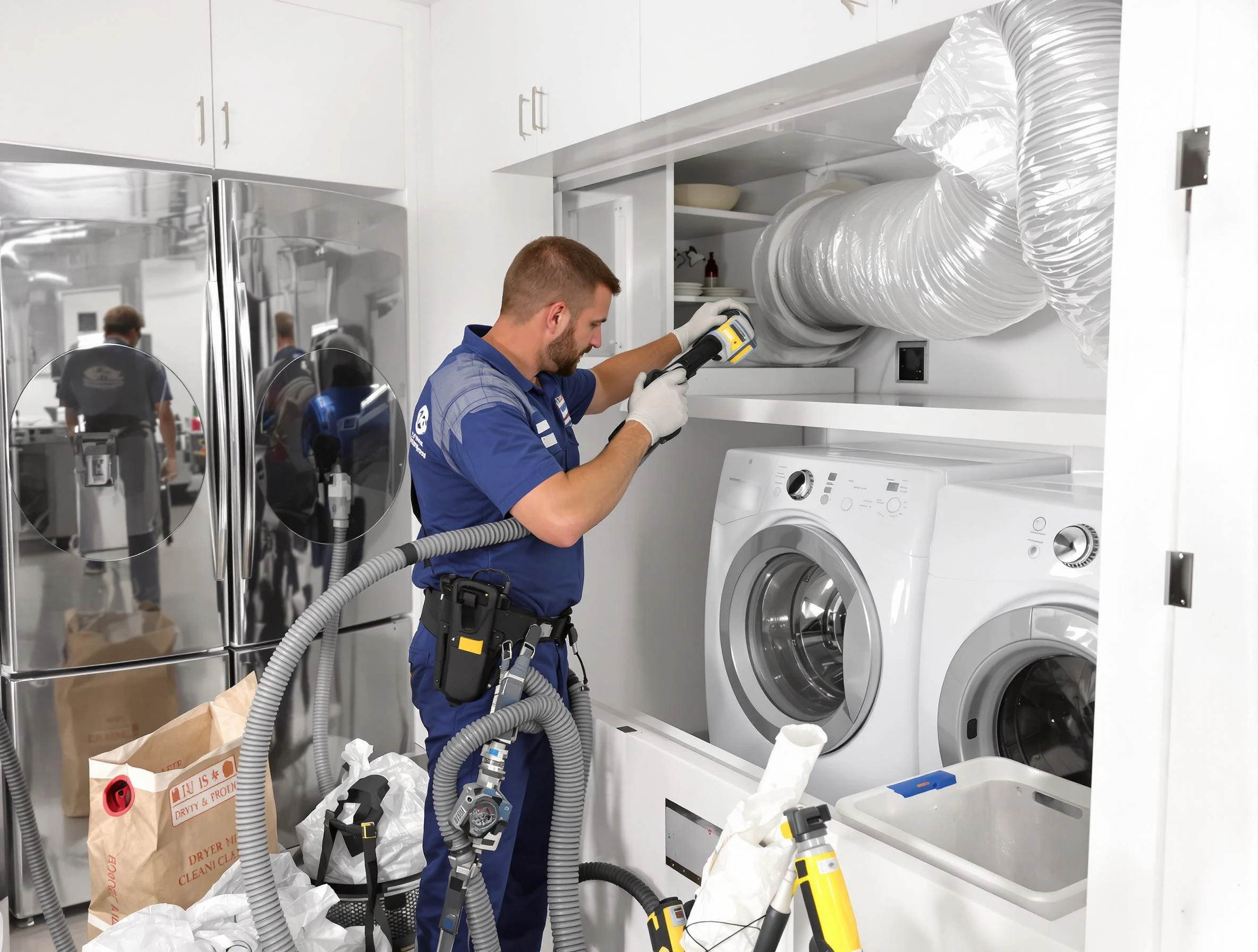 Professional duct cleaning by Economy Dryer Vent Cleaning in Economy