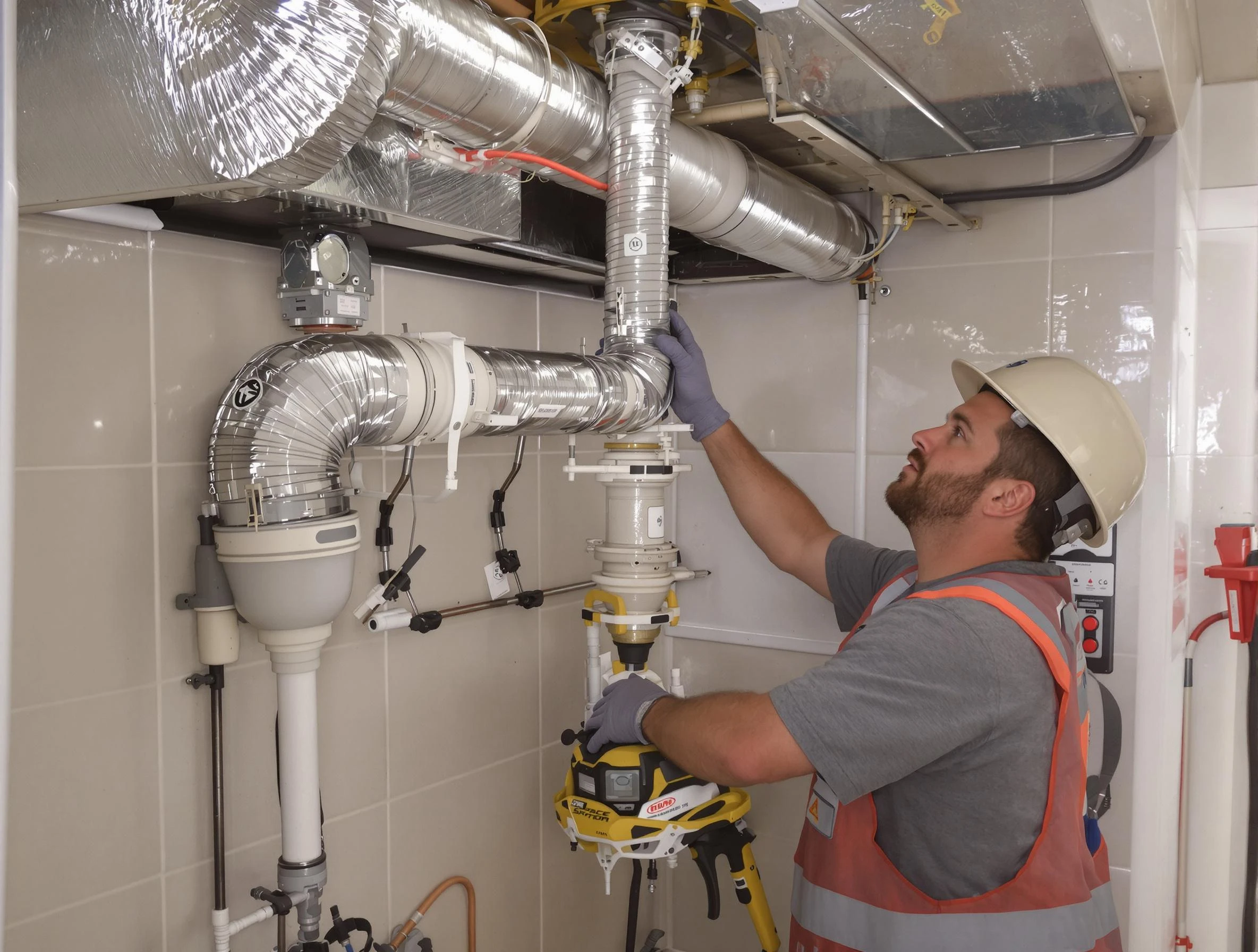Economy Dryer Vent Cleaning expert performing professional dryer vent repair and installation in Economy