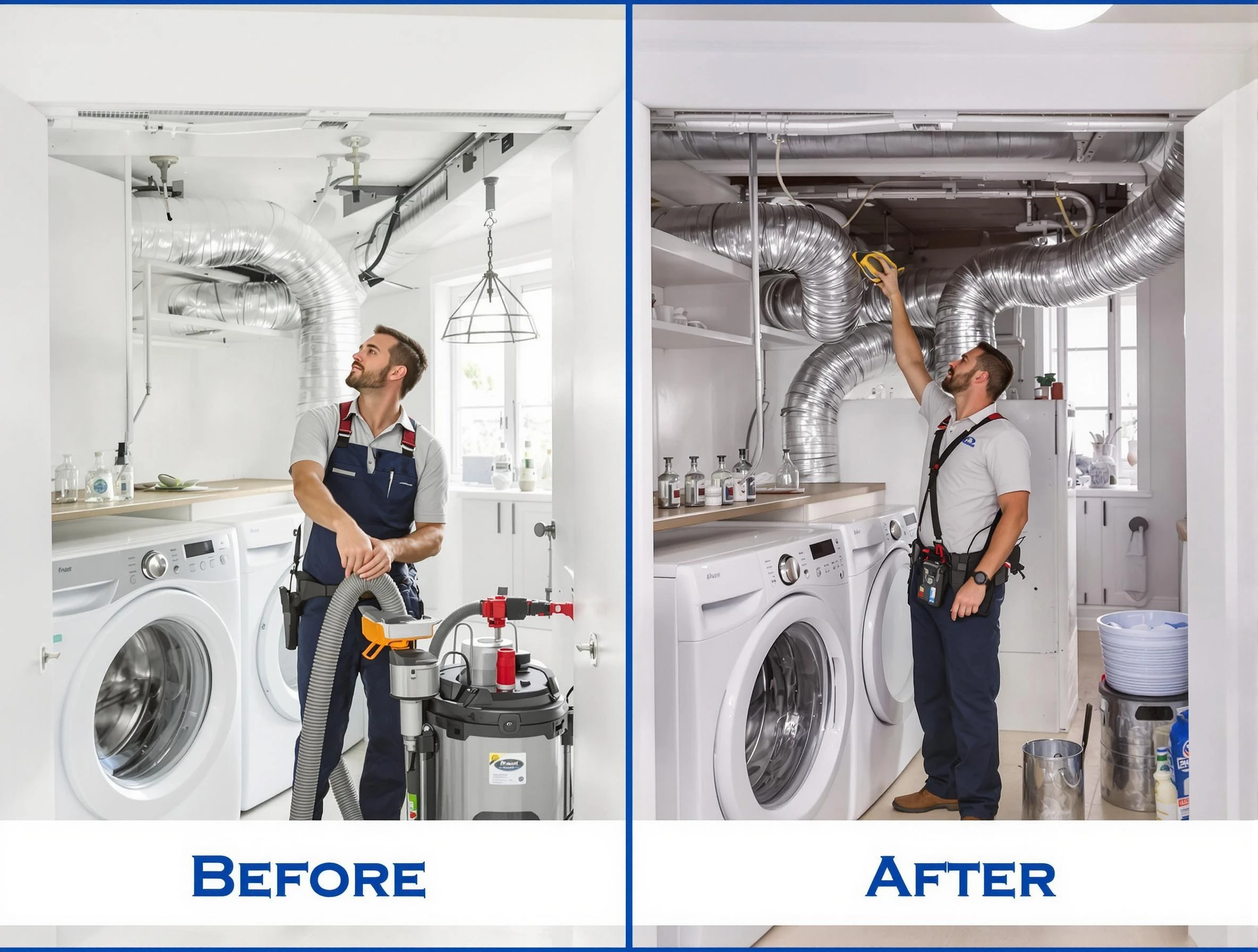 Expert gas dryer vent cleaning by Economy Dryer Vent Cleaning in Economy