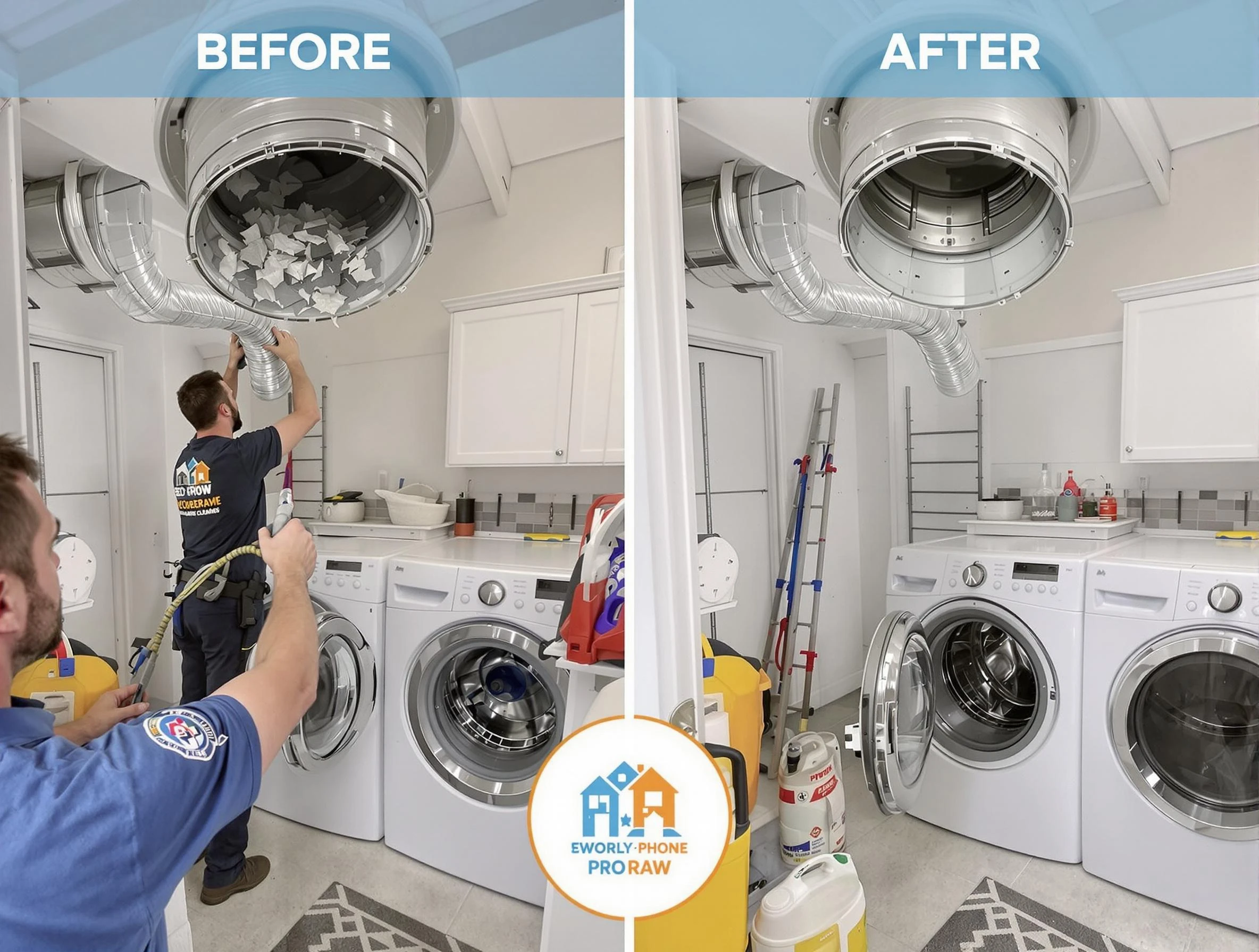 Residential dryer vent cleaning by Economy Dryer Vent Cleaning in Economy